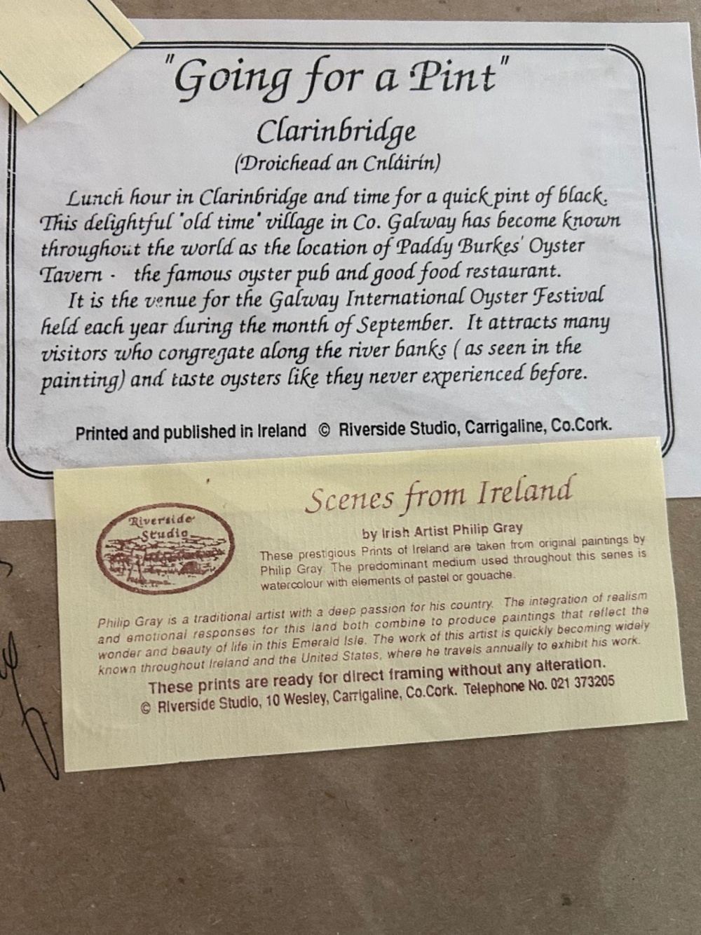 Phillip Gray "Scenes of Ireland" 2 photos - Picture 3 of 5